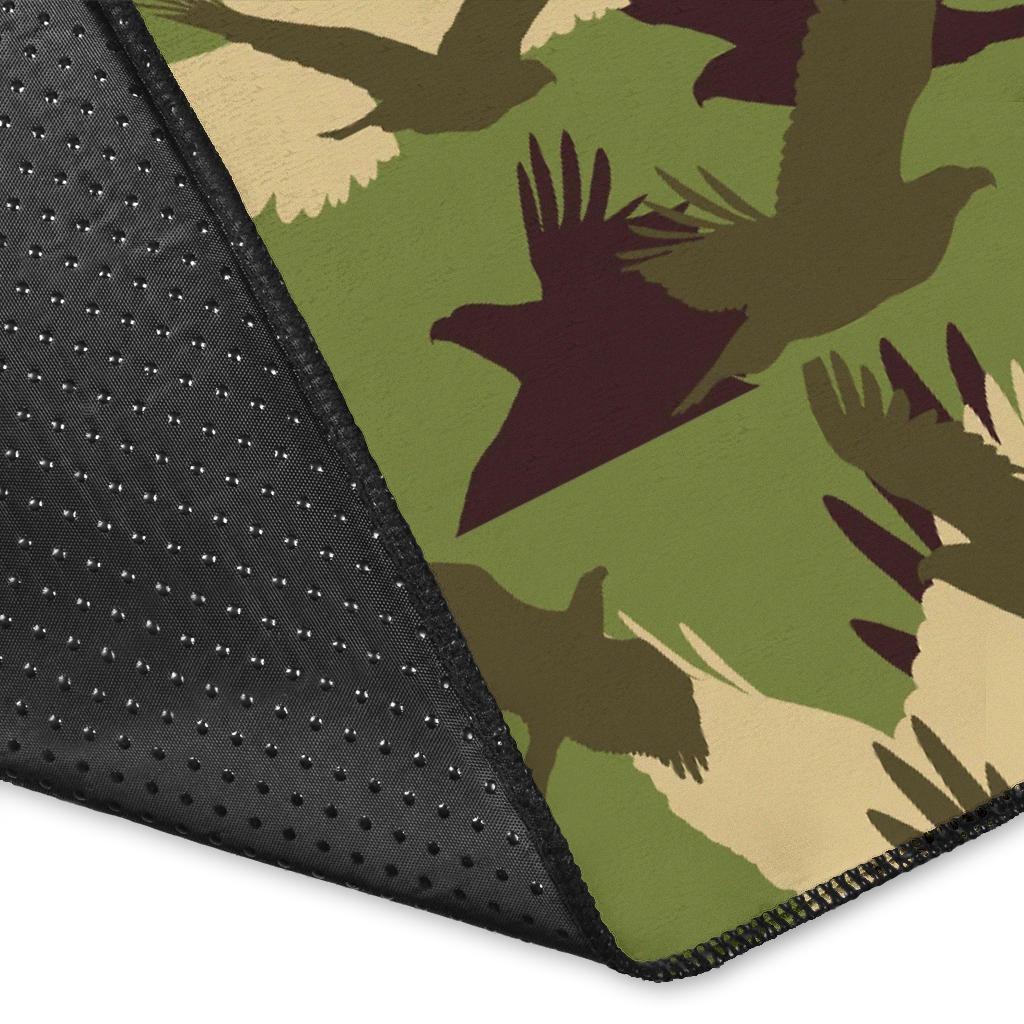 Eagle Camo Pattern Print Floor Mat-grizzshop