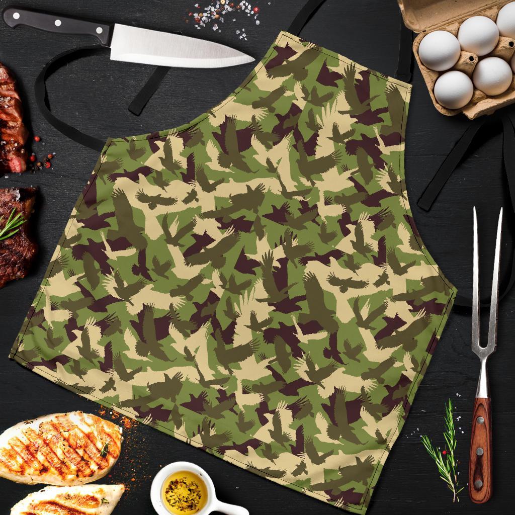 Eagle Camo Pattern Print Men's Apron-grizzshop