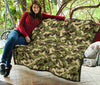 Eagle Camo Pattern Print Quilt-grizzshop