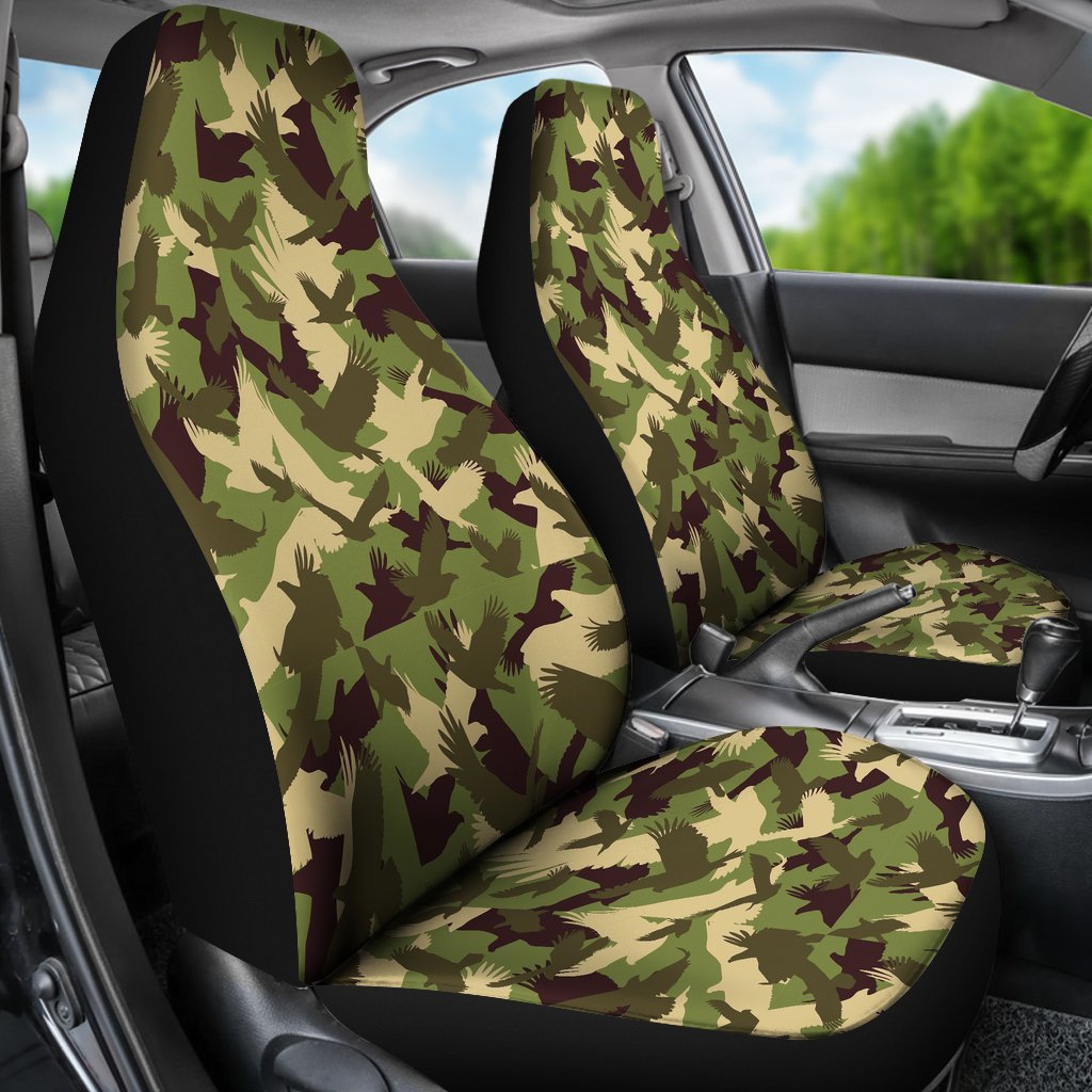 Eagle Camo Pattern Print Universal Fit Car Seat Covers-grizzshop