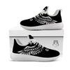 Eagle Monochrome Print White Athletic Shoes-grizzshop