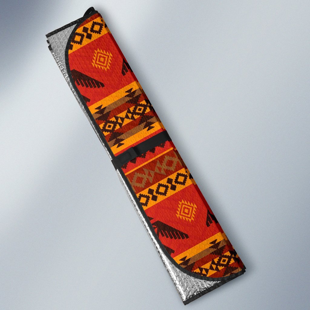 Eagle Native American Pattern Print Car Sun Shade-grizzshop