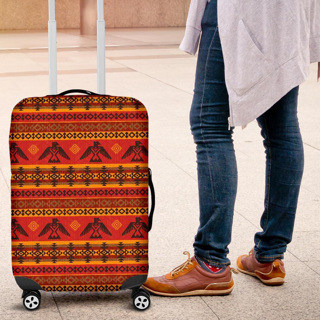 Eagle Native American Pattern Print Luggage Cover Protector-grizzshop