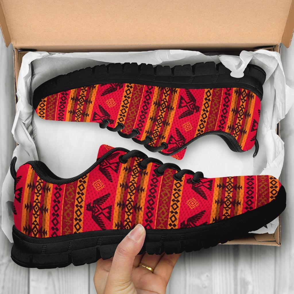 Eagle Native American Pattern Print Sneaker Shoes For Men Women-grizzshop