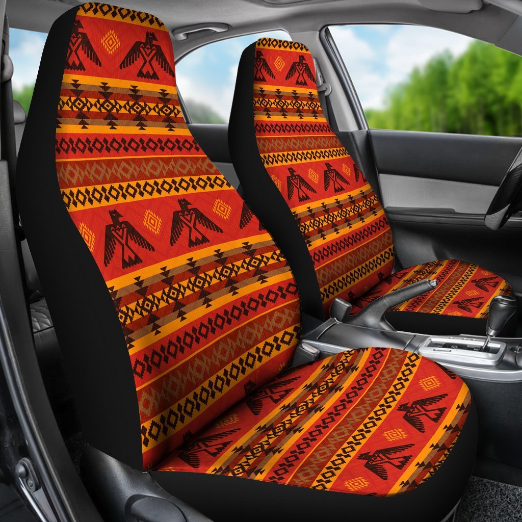 Eagle Native American Pattern Print Universal Fit Car Seat Covers-grizzshop