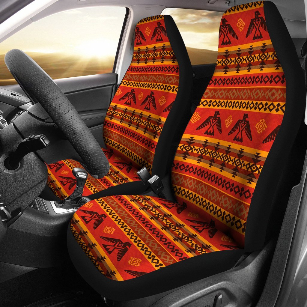 Eagle Native American Pattern Print Universal Fit Car Seat Covers-grizzshop