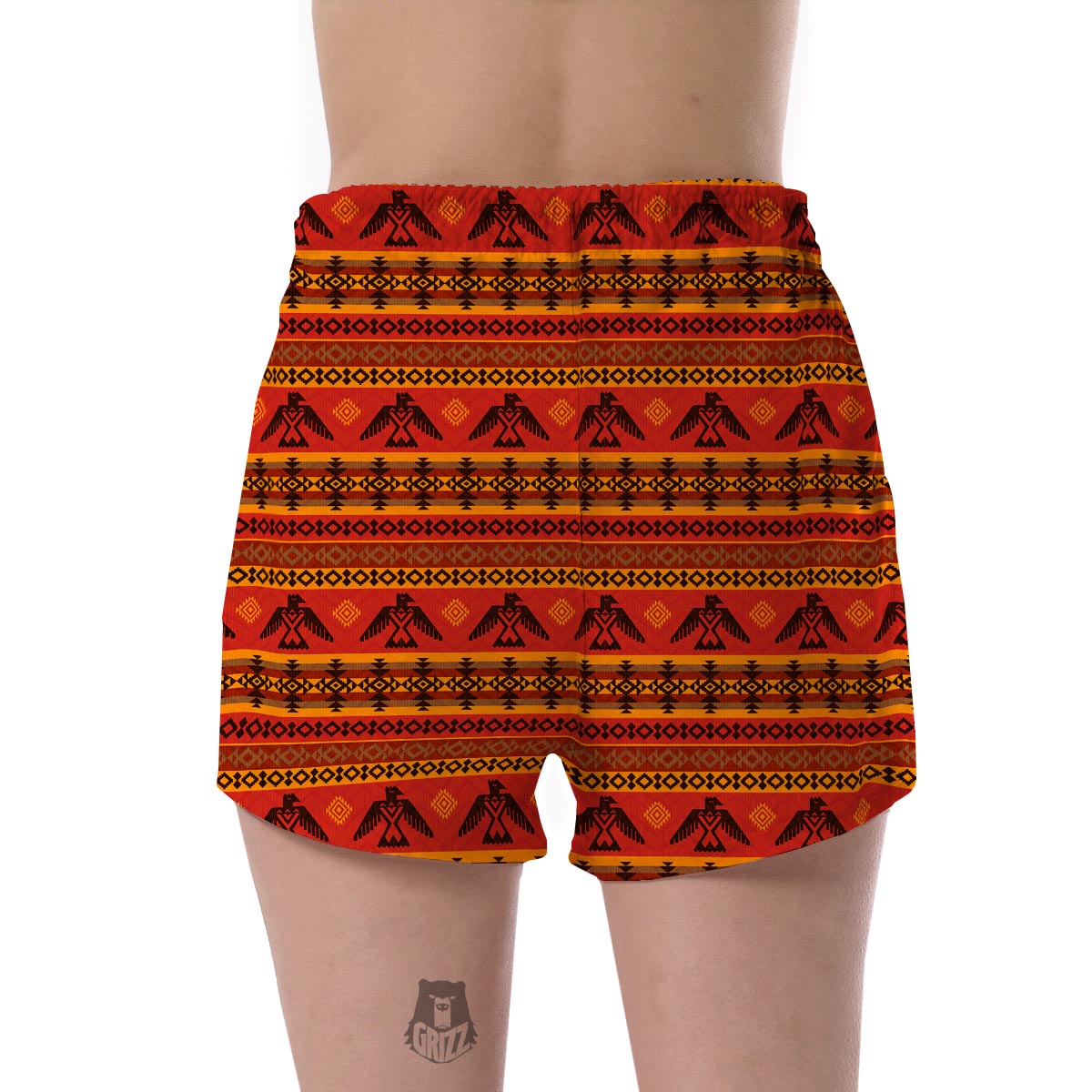 Eagle Native American Pattern Print Women's Shorts-grizzshop