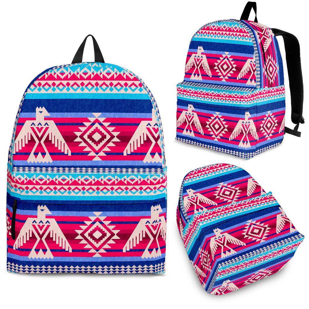 Eagle Native American Print Pattern Backpack-grizzshop