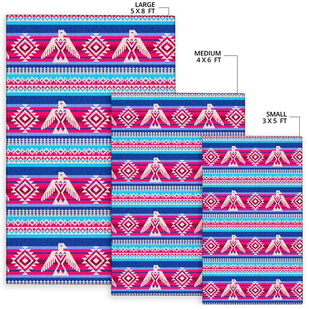 Eagle Native American Print Pattern Floor Mat-grizzshop