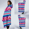 Eagle Native American Print Pattern Hooded Blanket-grizzshop