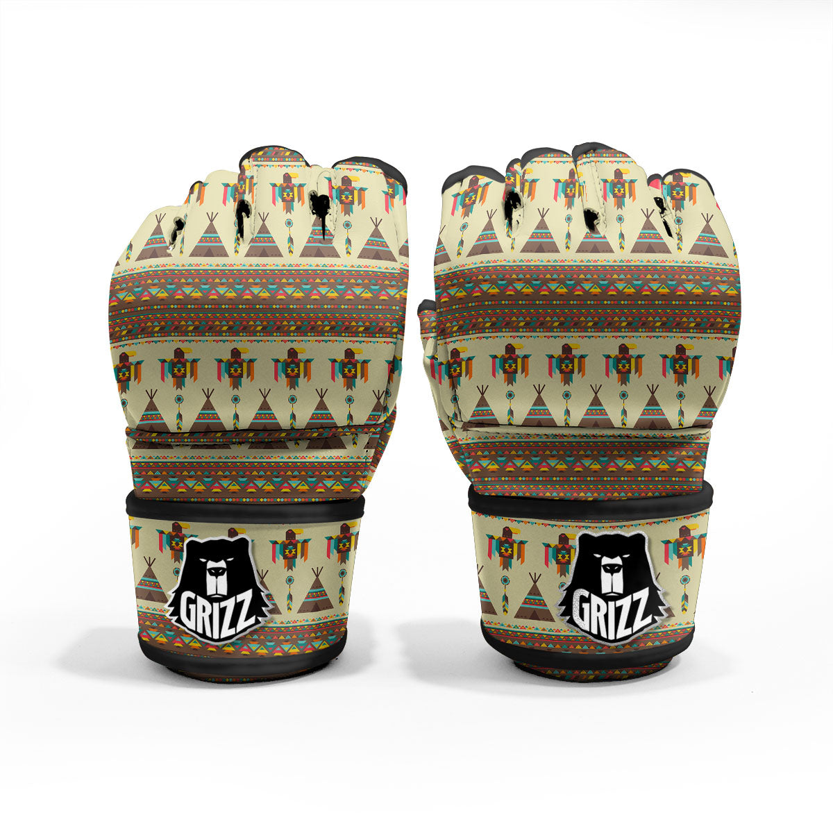 Eagle Native American Print Pattern MMA Gloves-grizzshop