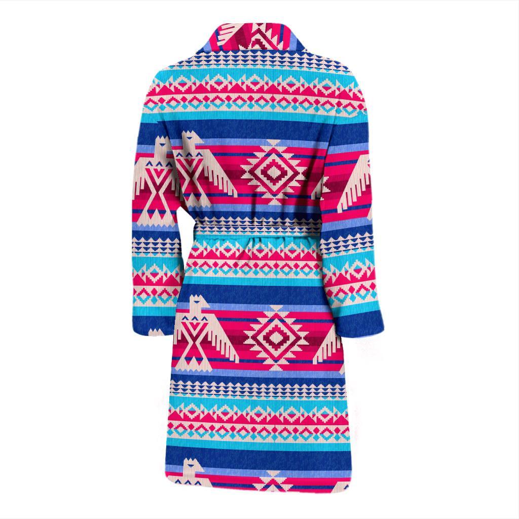 Eagle Native American Print Pattern Men Long Robe-grizzshop