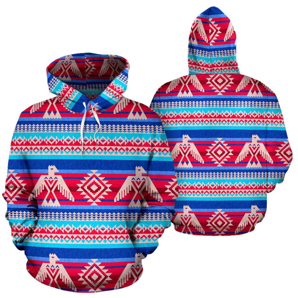 Eagle Native American Print Pattern Men Women Pullover Hoodie-grizzshop