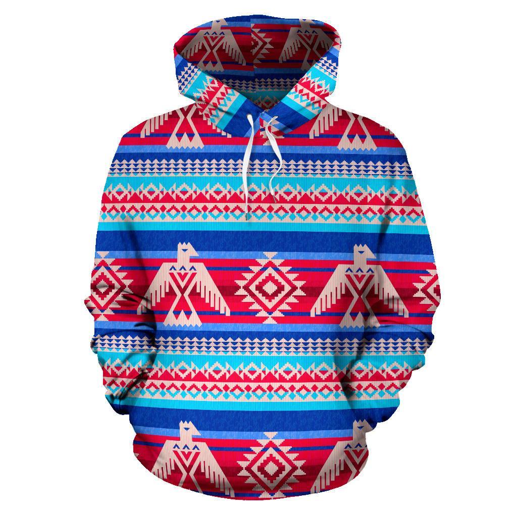 Eagle Native American Print Pattern Men Women Pullover Hoodie-grizzshop