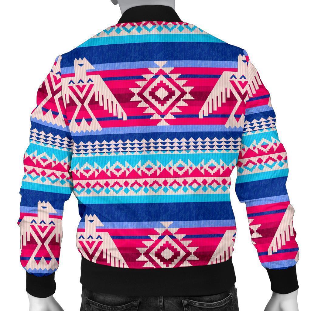 Eagle Native American Print Pattern Men's Bomber Jacket-grizzshop