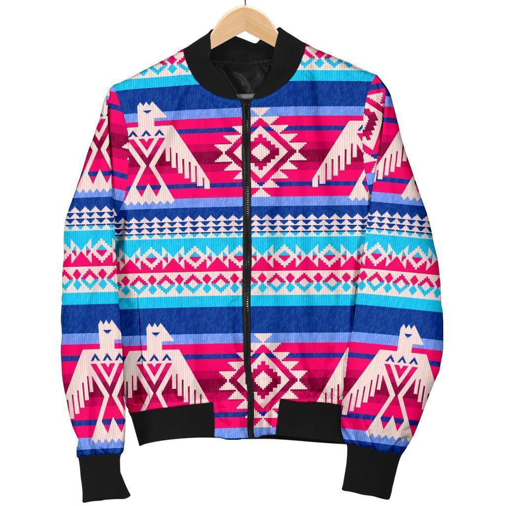 Eagle Native American Print Pattern Men's Bomber Jacket-grizzshop