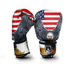 Eagle Patriotic American Print Boxing Gloves-grizzshop