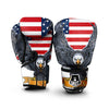 Eagle Patriotic American Print Boxing Gloves-grizzshop