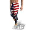 Eagle Patriotic American Print Men's Leggings-grizzshop