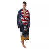 Eagle Patriotic American Print Men's Robe-grizzshop