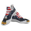 Eagle Patriotic American Print White Athletic Shoes-grizzshop