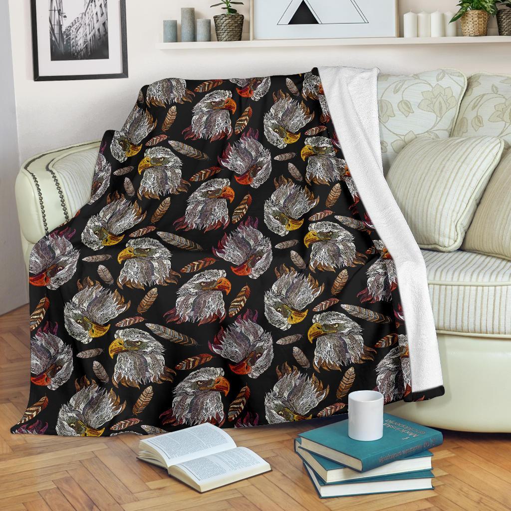 Eagle Pattern Print Blanket-grizzshop