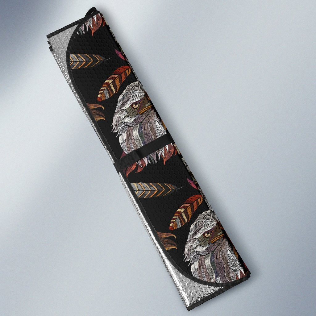 Eagle Pattern Print Car Sun Shade-grizzshop