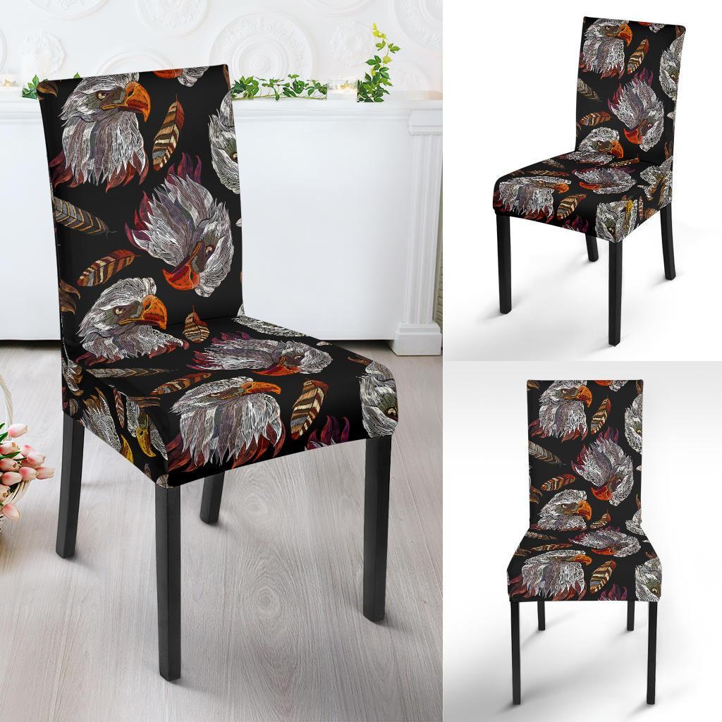 Eagle Pattern Print Chair Cover-grizzshop