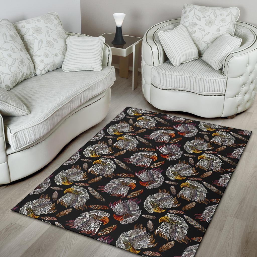 Eagle Pattern Print Floor Mat-grizzshop