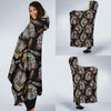 Eagle Pattern Print Hooded Blanket-grizzshop