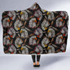 Eagle Pattern Print Hooded Blanket-grizzshop