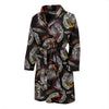 Eagle Pattern Print Men Long Robe-grizzshop