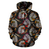 Eagle Pattern Print Men Women Pullover Hoodie-grizzshop