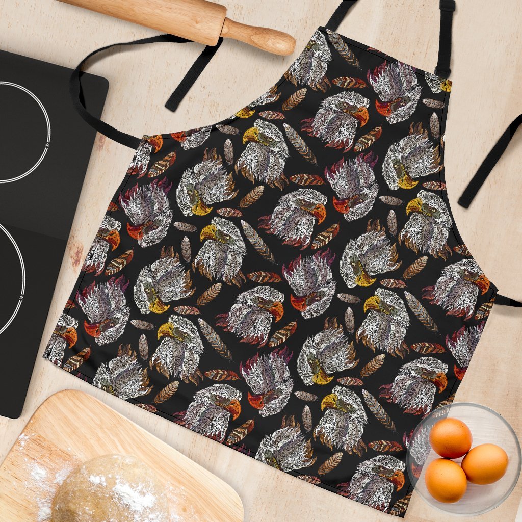 Eagle Pattern Print Women's Apron-grizzshop