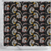 Eagle Print Pattern Bathroom Shower Curtain-grizzshop