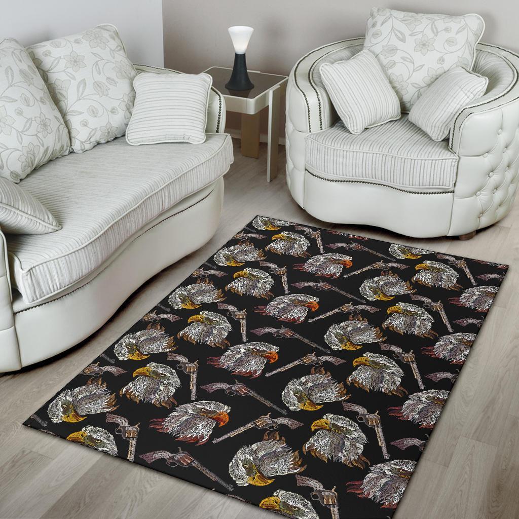 Eagle Print Pattern Floor Mat-grizzshop