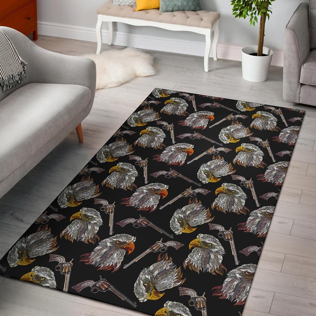 Eagle Print Pattern Floor Mat-grizzshop