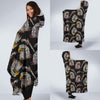 Eagle Print Pattern Hooded Blanket-grizzshop