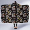 Eagle Print Pattern Hooded Blanket-grizzshop