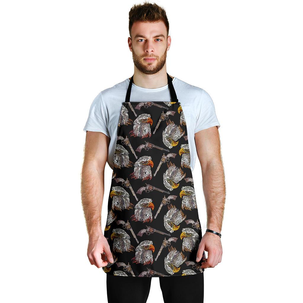 Eagle Print Pattern Men's Apron-grizzshop