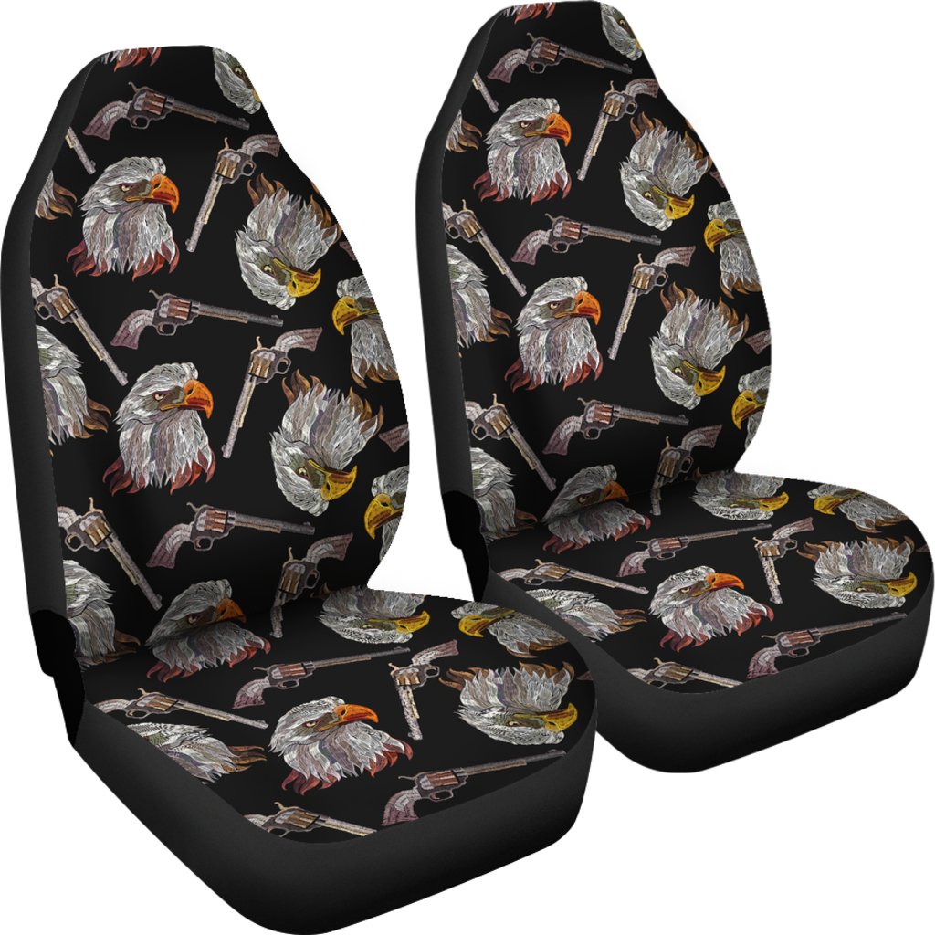 Eagle Print Pattern Universal Fit Car Seat Covers-grizzshop