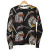 Eagle Print Pattern Women's Sweatshirt-grizzshop