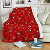 Eagle Red Pattern Print Blanket-grizzshop