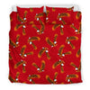 Eagle Red Pattern Print Duvet Cover Bedding Set-grizzshop