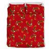 Eagle Red Pattern Print Duvet Cover Bedding Set-grizzshop