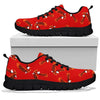 Eagle Red Pattern Print Sneaker Shoes For Men Women-grizzshop