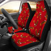 Eagle Red Pattern Print Universal Car Seat Cover-grizzshop