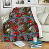 Eagle Rose Pattern Print Blanket-grizzshop