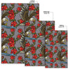 Eagle Rose Pattern Print Floor Mat-grizzshop