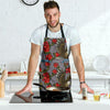 Eagle Rose Pattern Print Men's Apron-grizzshop